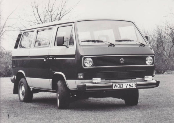 Volkswagen T3 Transporter Caravelle, press photo, German, c1990