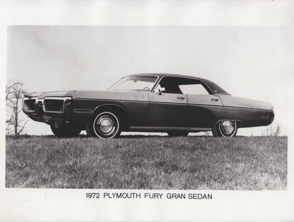 Plymouth Fury Gran Sedan press photo, European, 1972