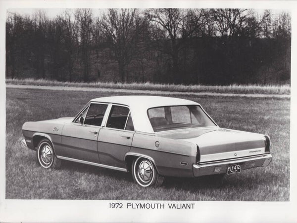 Plymouth Valiant Sedan press photo, European, 1972