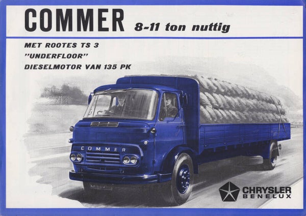 Commer 8-11 ton CEG trucks, sales brochure, 4 pages, Dutch, c1960