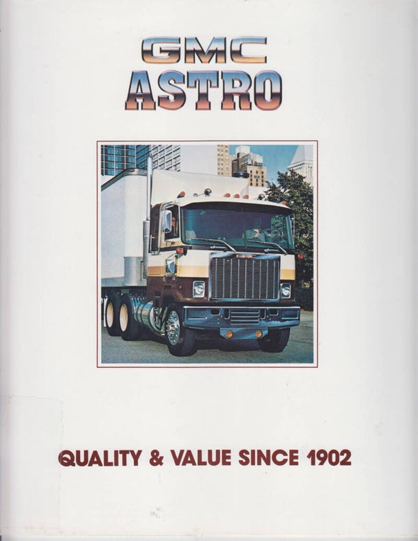 GMC Astro 95 truck series, 28 pages, USA, 1982