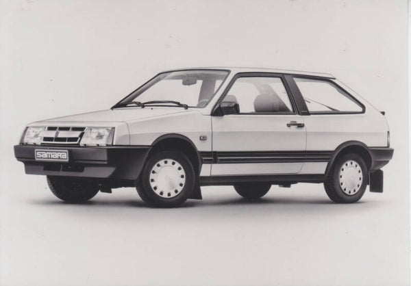 Lada Samara De Luxe press photo, Dutch, c1987