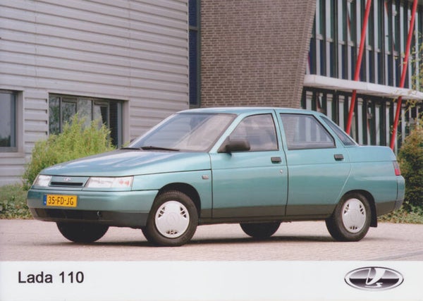 Lada 110 16V Sedan press photo, Dutch, 2000