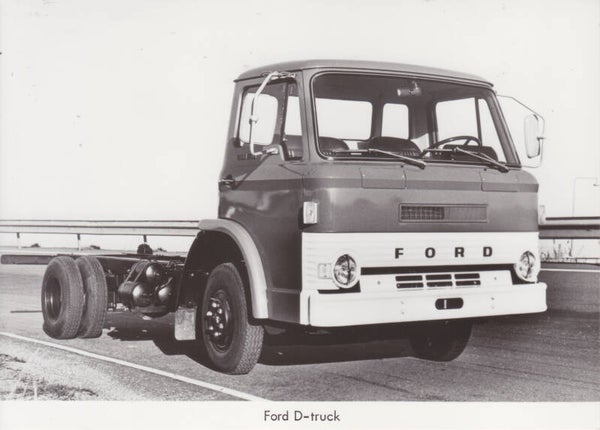 Ford D-truck chassis-cab, press photo, Dutch, 1978