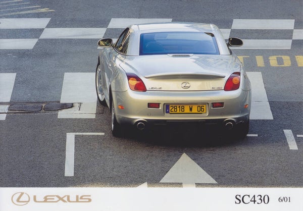 Lexus SC430, press photo, France, 06/2001