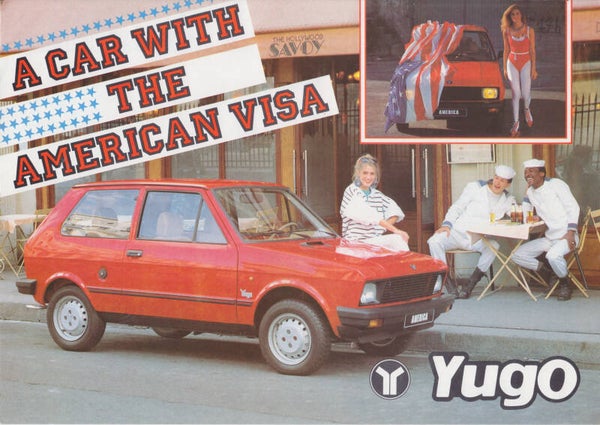 Yugo 45A & 55A, leaflet, Dutch, c1988 [Belgium]