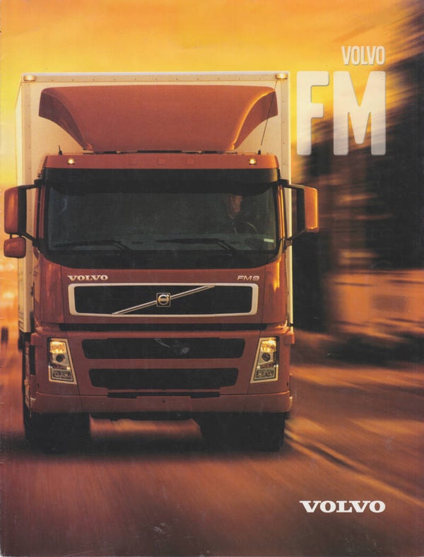 Volvo FM truck series, 8 pages, English, 08/2001