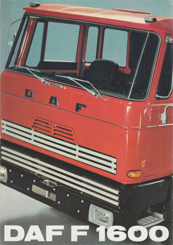 DAF F 1600, 8 pages, Dutch, 09/1972