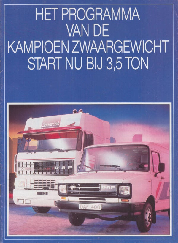 DAF truck program, 16 pages, Dutch, 1987
