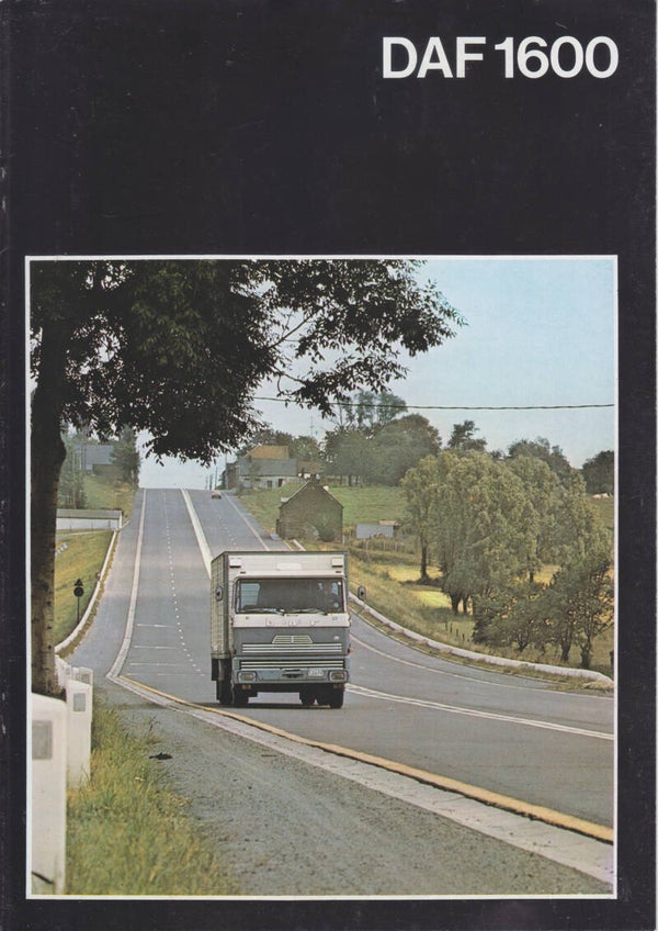 DAF 1600 truck, 12 pages, Dutch, c1977