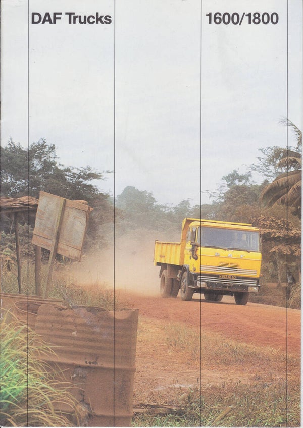 DAF 1600/1800 truck, 12 pages, French, c1980