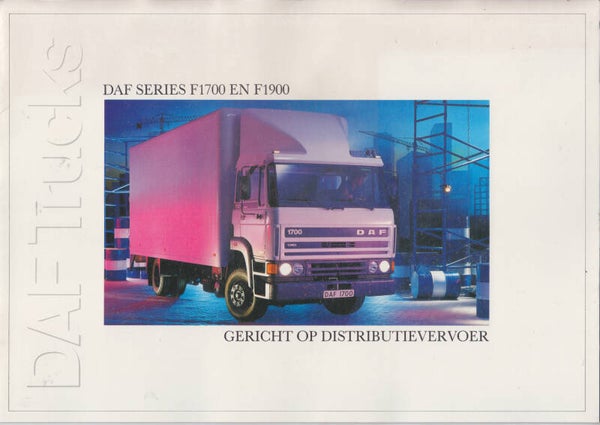 DAF 1700/1900 Series truck, 20 pages, French, 1980s