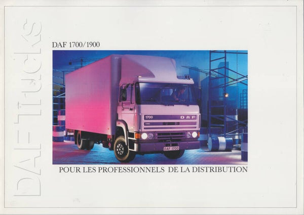 DAF 1700/1900 Series truck, 20 pages, Dutch, 1980s
