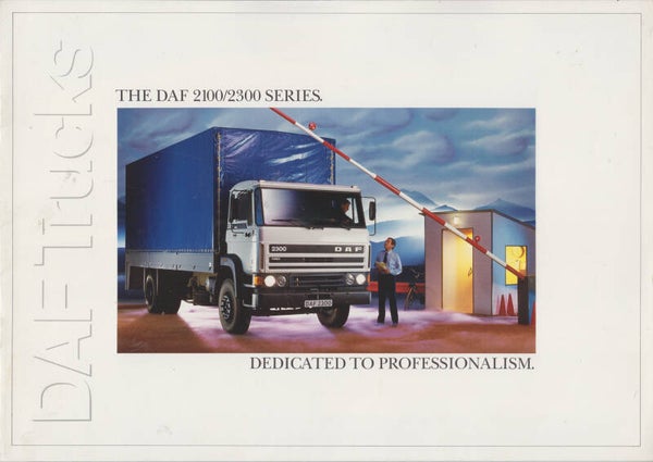 DAF 2100/2300 Series truck, 16 pages, English, 1980s
