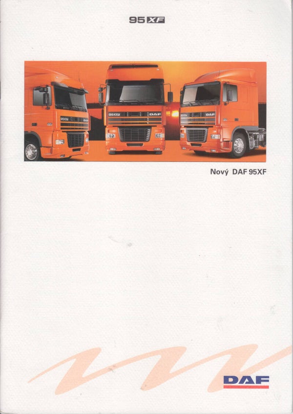 DAF 95 XF truck, 20 pages, Czech, 01/1997