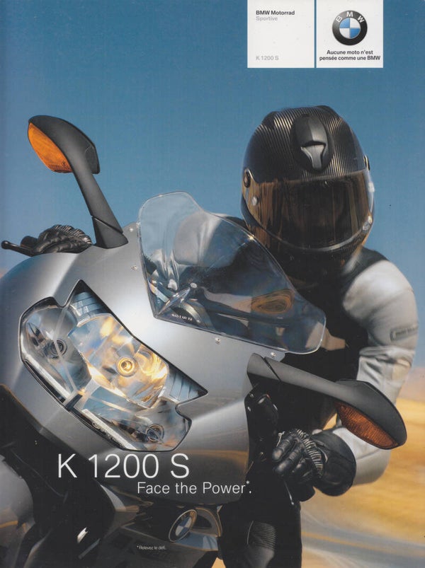 BMW K 1200 S motorcycle, sales brochure, 28 pages, French, 08/2005