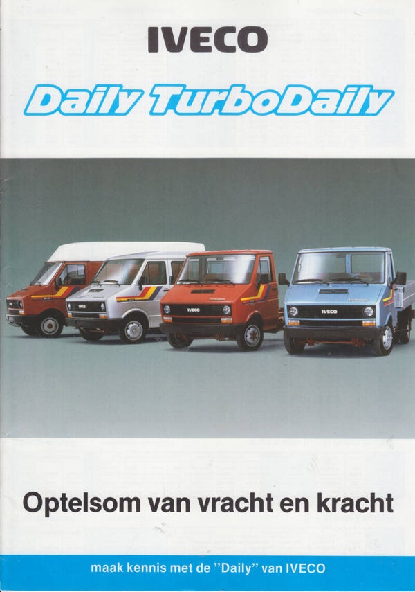Iveco Daily & TurboDaily program, 4 pages, Dutch, 2/1988