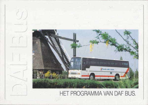 DAF Bus program, 4 pages, Dutch, c1987