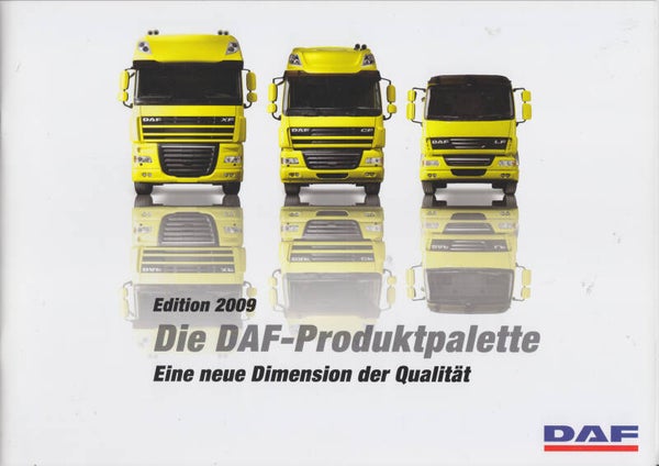 DAF XF/CF/LF truck, 28 pages, German, 08/2009