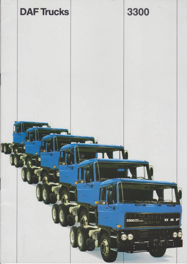 DAF 3300 truck, 20 pages, English, c1980