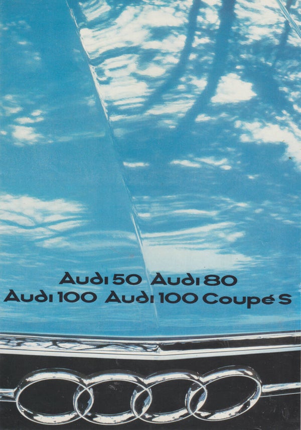 Audi all model brochure, 12 pages, Germany, 8/1975