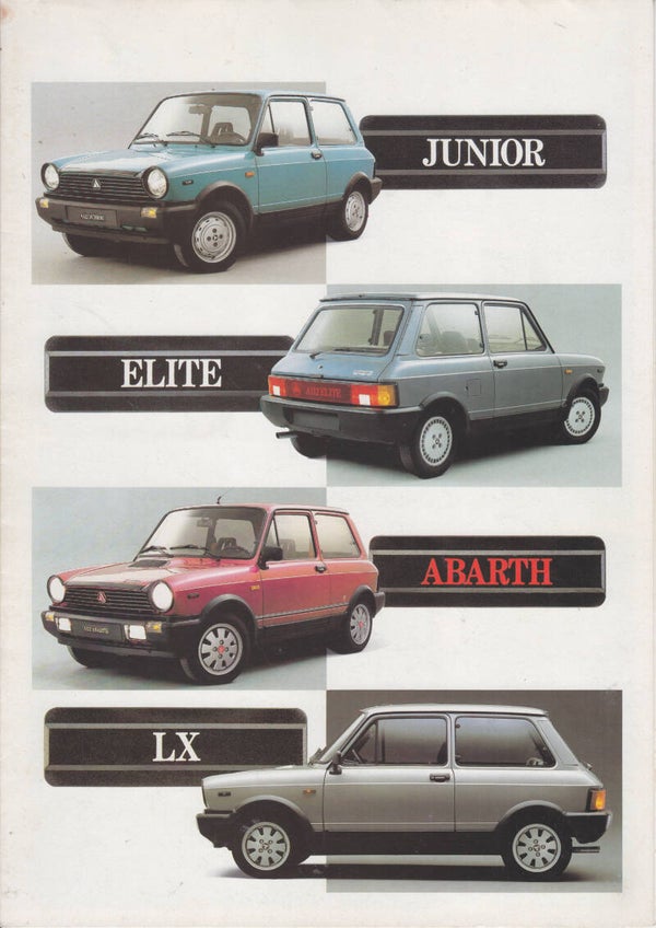 Lancia A112 Junior/Elite/Abarth/LX, 8 pages, Dutch, c1984