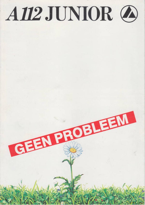 Lancia A112 Junior, 8 pages, Dutch, c1982
