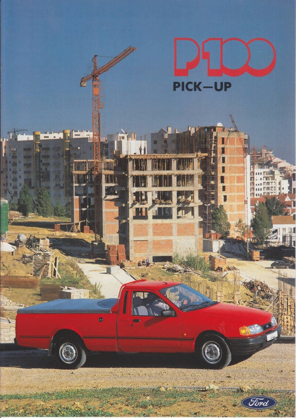 Ford P100 Pick-Up, sales brochure, 8 pages, Dutch, 2/1990