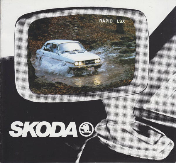 Skoda Favorit & Rapid brochure, 8 pages, Dutch, 1982 [Belgium]