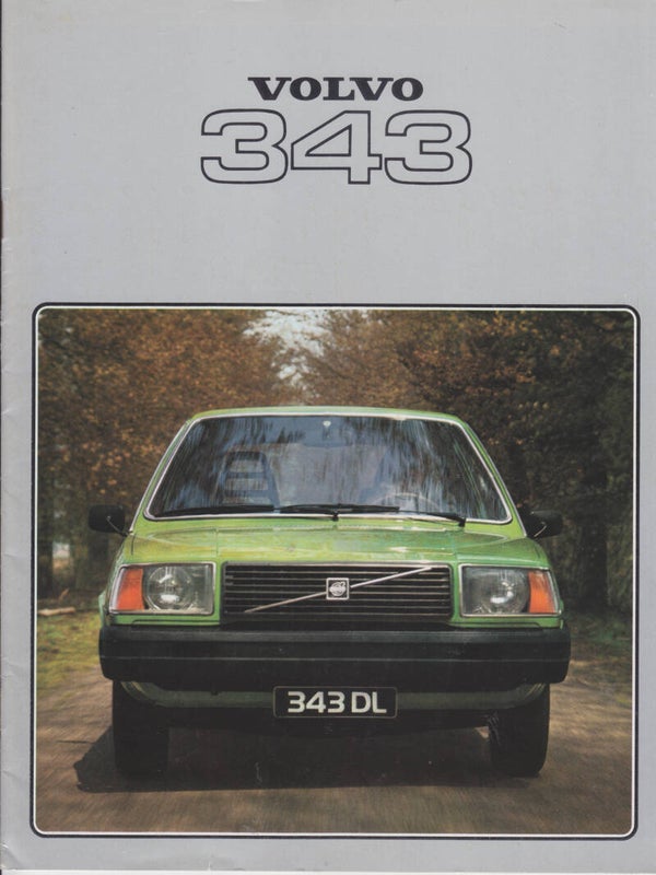 Volvo 343 L/DL, sales brochure, 24 pages, Dutch, 1978