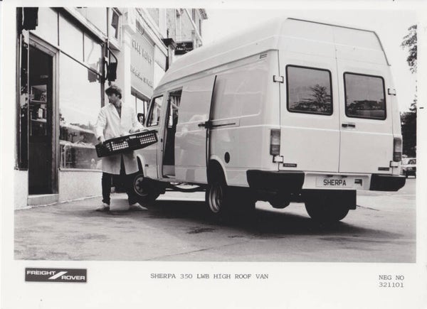 Leyland Sherpa 350 LWB High Roof Van, press photo, UK, 1984