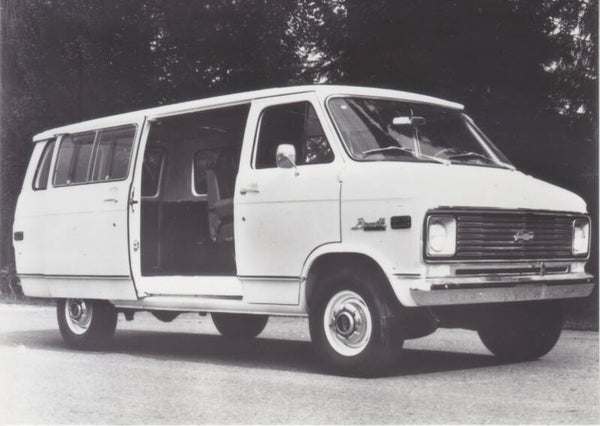 Chevrolet Sportvan, press photo, Dutch, 1974