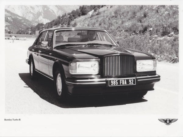 Bentley Turbo R, large press photo, UK, c1988