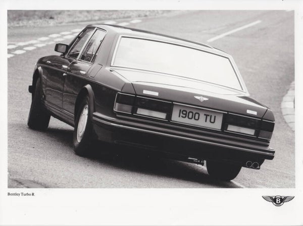 Bentley Turbo R, large press photo, UK, 9/1988