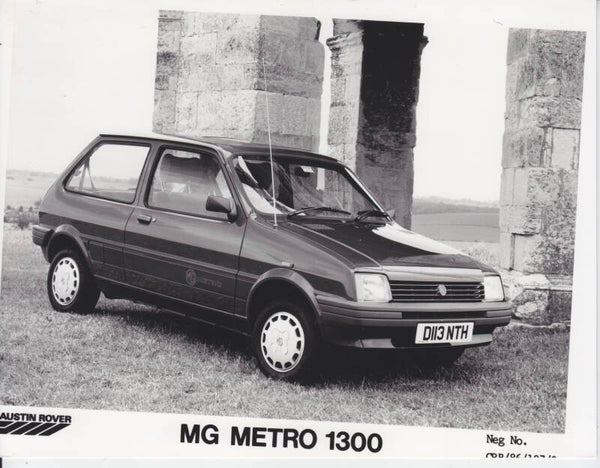 MG Metro 1300, press photo, UK, 1986