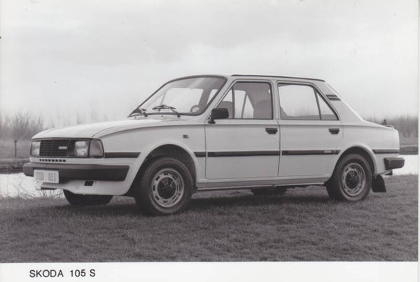 Skoda 105S, press photo, CSSR, 1980s