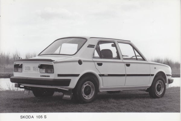 Skoda 105S, press photo, CSSR, 1980s