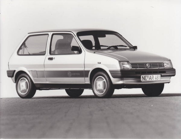 MG Metro 1300, press photo, Germany, 9/1985