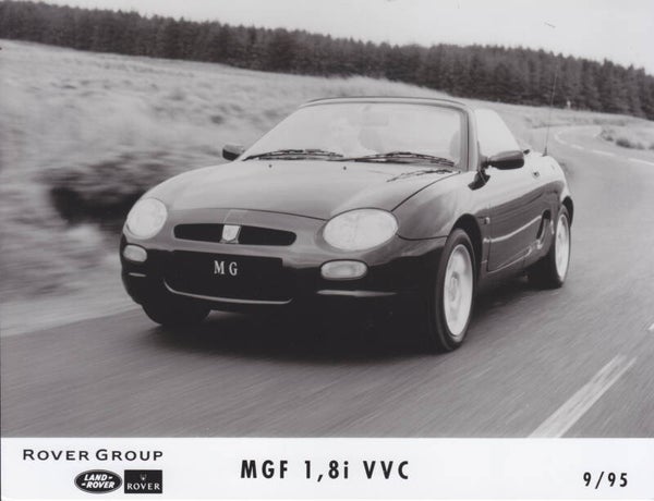 MG F 1.8i VVC Convertible, press photo, UK, 9/1995