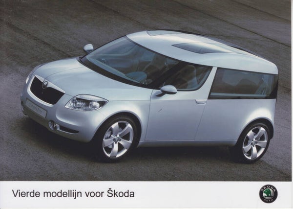 Skoda Roomster design studie, press photo, Czech, c2004