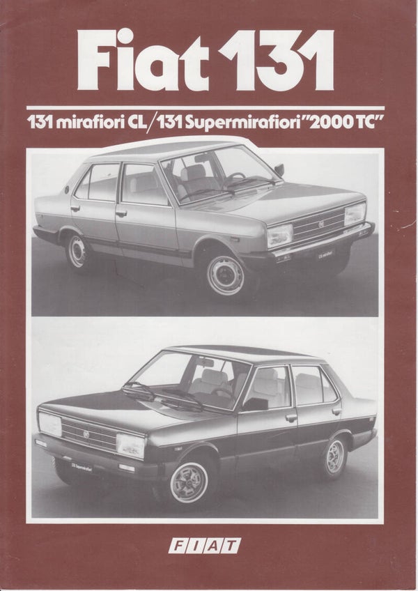 Fiat 131 mirafiori CL/Supermirafiori 2000 TC, leaflet, 2 pages, Dutch, 4/1981