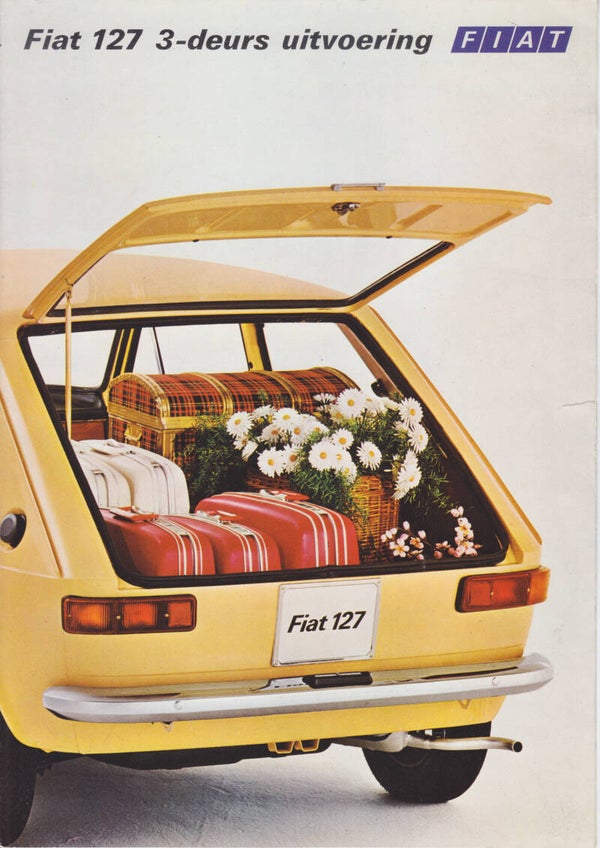 Fiat 127 3-Door Hatchback, 4 pages, Dutch, about 1976
