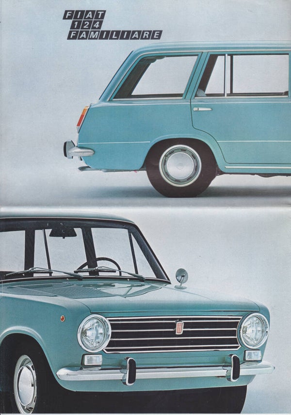Fiat 124 Familiare, 16 pages, A5-size, Italian, c1969