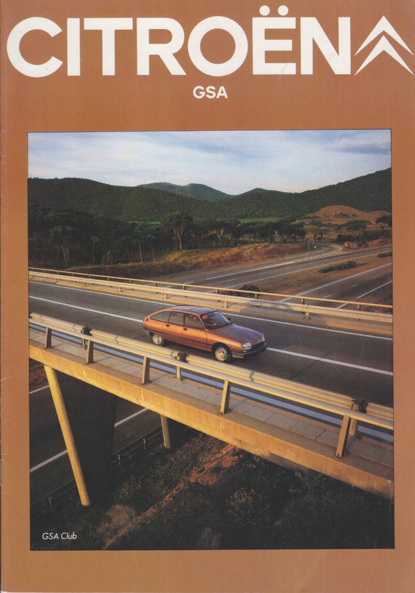 Citroën GSA, sales brochure, 24 pages, Dutch, 1981