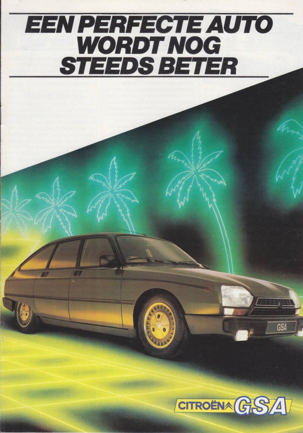 Citroën GSA, sales brochure, 12 pages, Dutch, 1984
