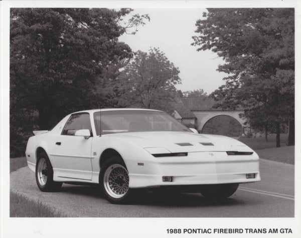 Pontiac Firebird Trans Am GTA, large press photo, USA, 1988