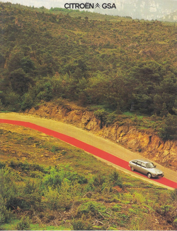 Citroën GSA, sales folder, 8 pages, Dutch, 1980