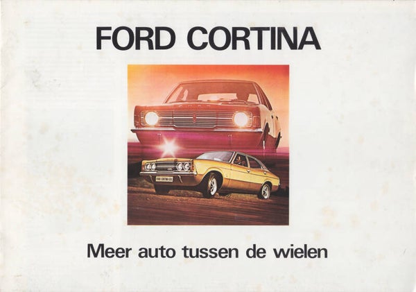Ford Cortina 4-Door, sales brochure, 20 pages, Dutch, 2/1971