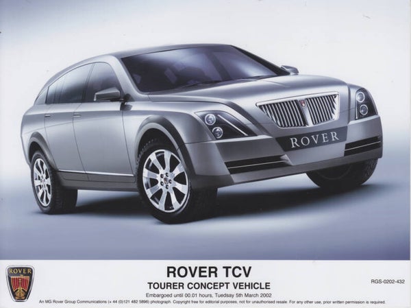 Rover TCV Tourer Concept Vehicle, press photo, UK, 02/2002
