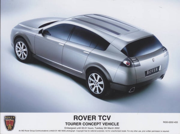 Rover TCV Tourer Concept Vehicle, press photo, UK, 02/2002